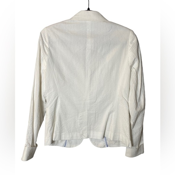 COPY - Draper James RSVP White Textured Blazer Details - White - Size Medieum - Picture 2 of 5